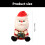 Kerstman knuffel met geschenkdoos-Geruite geurstijl 4