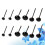 150 paia occhi animali in 3+4+5 mm per 5