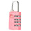 Fechadura Personalizada Para Mala 4 Dígitos Combinação Rosa 9