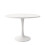Modern Extendable Round Dining Table for 4-6,White 7