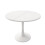 Modern Extendable Round Dining Table for 4-6,White 9