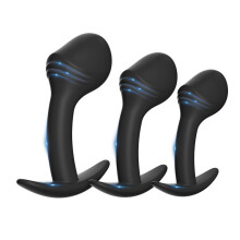 3PCS Anal Plug Butt Plugs Training Set For Beginners To Advanced Prostate Sex Toys Three-Piece Size-Varied Kit