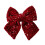 Festives Velvets Bowknot Decorative Accent for-Wine Red Sequins 1