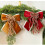 Festives Velvets Bowknot Decorative Accent for-Wine Red Sequins 6