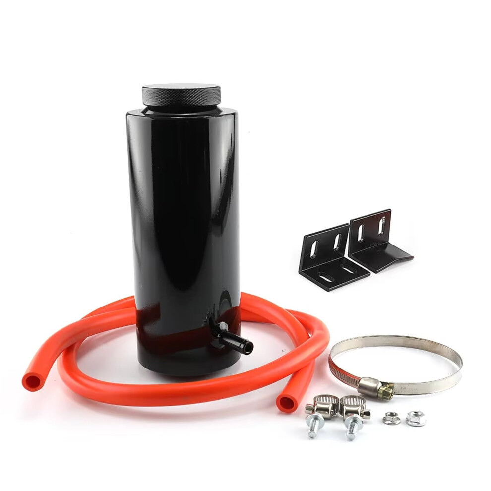 Motorcycle Coolant Tanks Universal Radiator Tank 800Ml Aluminum Overflow Reservoir Cooling Catch Bottle Black 9354506417031