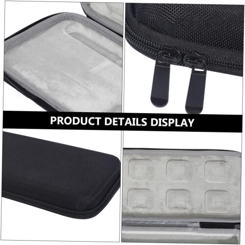 Portable Keyboard Storage Bag Compatible with Logitech Wireless Keyboard Hard Shell Compression-Resist Fall-Resistant Black 1