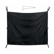 Camper Van Shower Curtain 420D Oxford Privacy Screen 180x230cm Waterproof Windproof Adjustable Zipper Rear Door Hooks