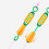 1 Doos Van 8 Stks Draaikoppelingen Aasconnector 8