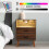 Living And Home Minimalist Bedside Table with Drawers 3