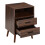Living And Home Minimalist Bedside Table with Drawers 5