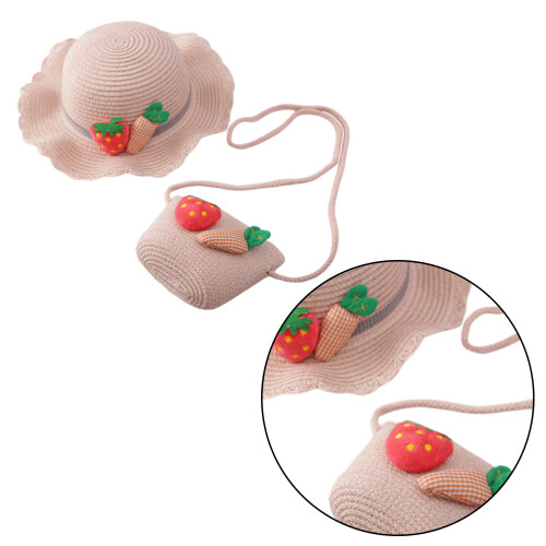 1 Set Decoratieve Strandhoed Strohoed Hoed 54 Cm 2