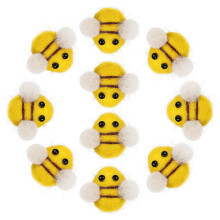 10Stk Wollfilz Bienen Bastelarbeiten Kostüm Zubehör