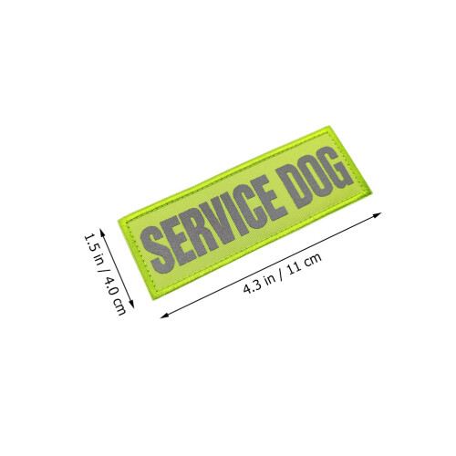 6 Night Dog Patch Service Dog Patch Reflecterend Hondenharnas 1