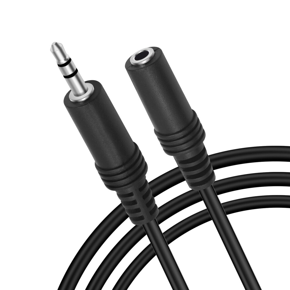 3.5Mm Male To Female Cable - Headphone Extension Cable, Hifi Sound, Smartphone Compatible, 1M Length 9354506417659