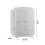 Living And Home Large Capacity Makeup Organizer, White 6