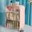 Living And Home Large Capacity Makeup Organizer with Mirror, Pink 1
