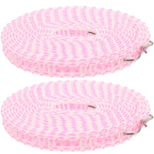 2Stk Faltbare Kleiderleine Pink Strapazierfähig Windfest Für Camping