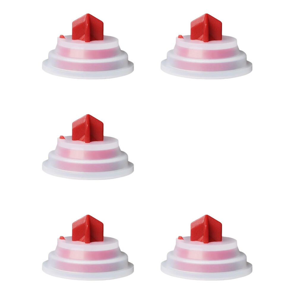 Toilet Tanks Silicone Washer Set 5Pcs Universal Flexible Gasket Seals For Most Toilet Brands Flush Valve Seal 9393856479115