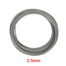 20m Edelstahl-Drahtseil 304, 2,5mm für Heben/Fischen