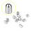304 SS Precision Positioning Bead Screw φ2x3 4