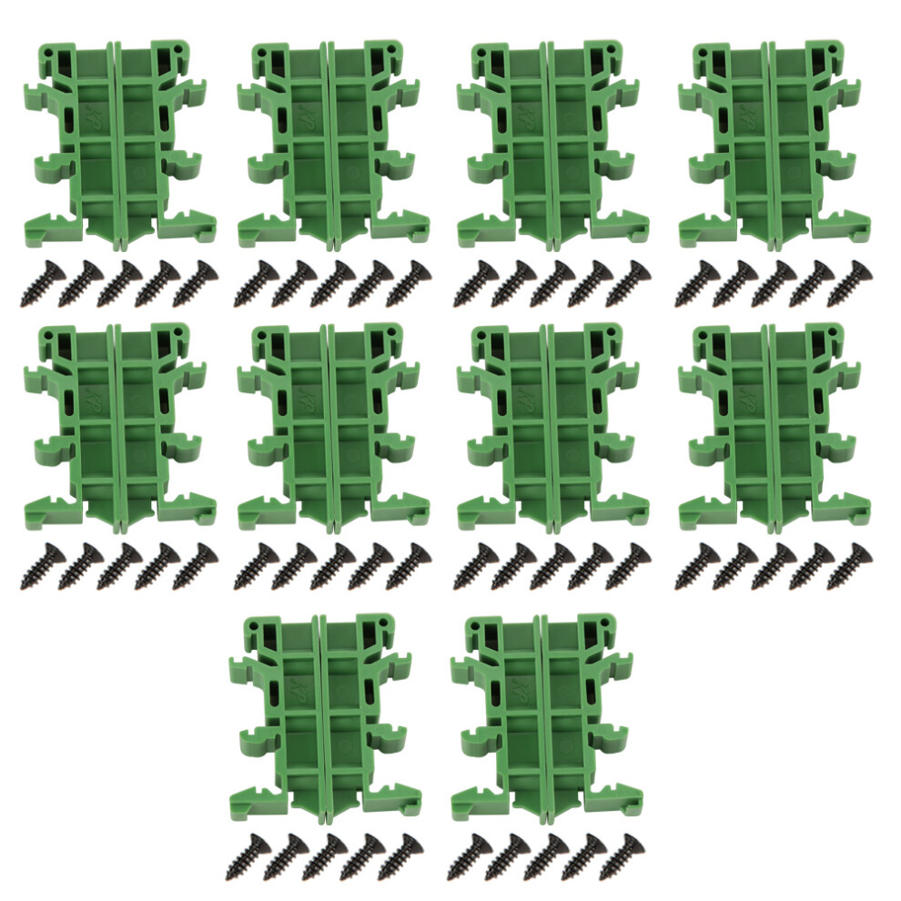 10Sets 35Mm Pcb Din Rail Adapter Mounting Bracket 323163250427