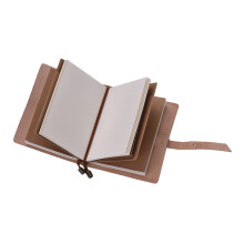Reiseprotz Leder Notizbuch mit Papierfüllung