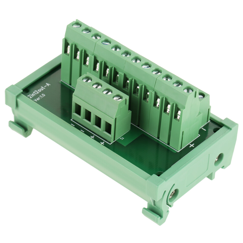 12 Position Power Distribution Din Rail Mount Interface Module 323163251042