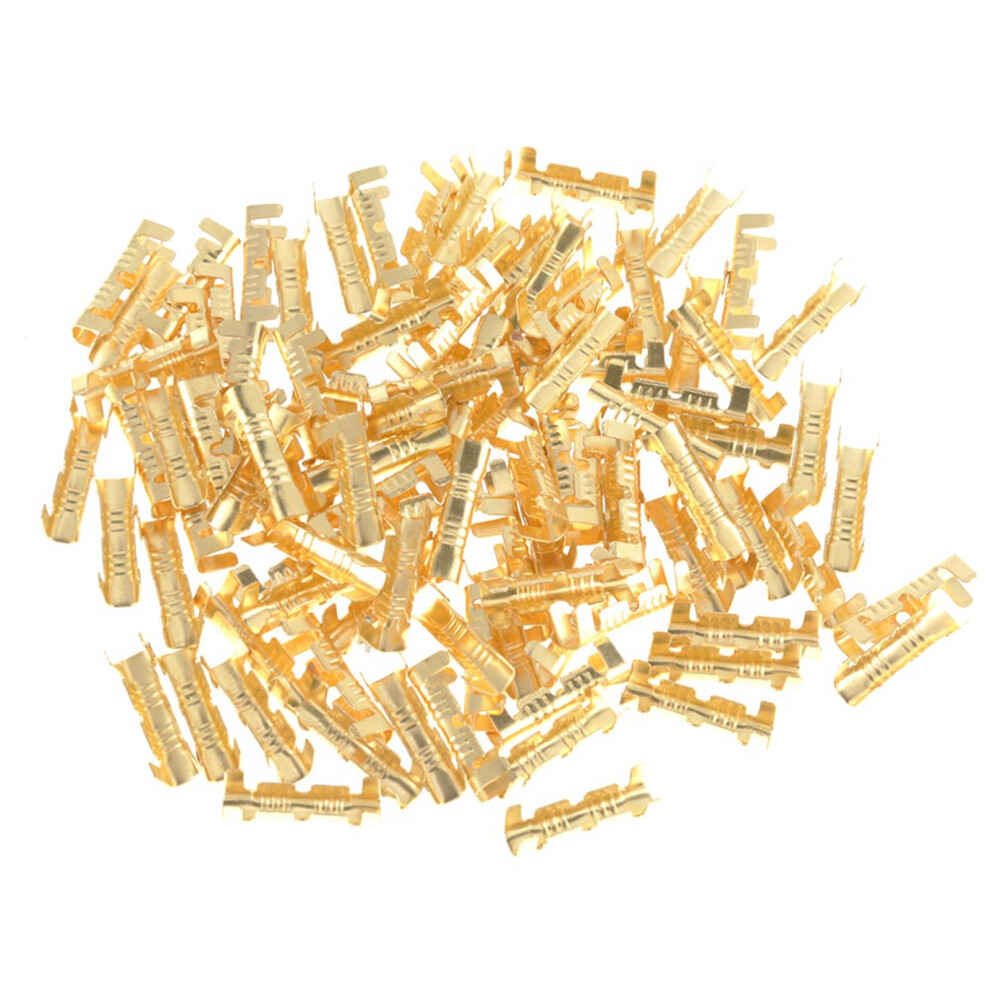 100Pcs Brass Crimp Terminals 0.5-1.5Mm Square 323163251004