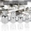 4x Silber Chrom-Vanadium-Steckdosenadapter 1/2"-1/4" 2
