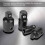 4x Schwarz Chrom-Vanadium-Steckdosenadapter 1/2"-1/4" 4