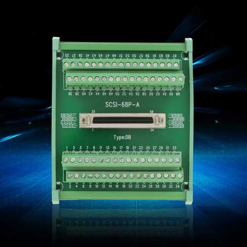SCSI68 68-pin DB Type Female Connector Breakout Board Terminal Module 1