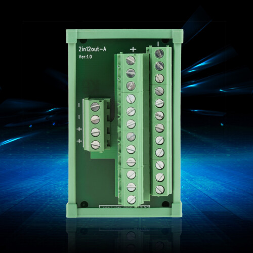 12-Position DIN-Rail Power Distribution Interface Module 1