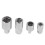 4x Silber Chrom-Vanadium-Steckdosenadapter 1/2"-1/4" 5