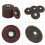 10Pcs Grit 60 Sanding Disc 100x6x16 mm 3