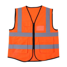 Reflektierende Warnweste Sicherheit (Orange)
