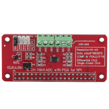 16-Bit ADC-Modul für Raspberry Pi 3/2/B+