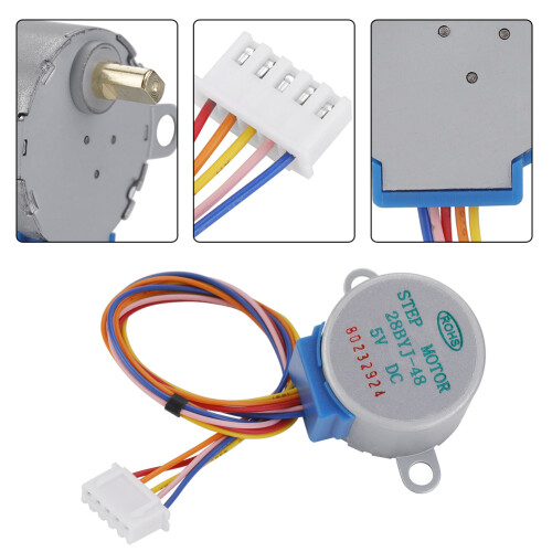 5-teilig DC 5V 4-Phasen 5-Draht-Schrittmotor 2
