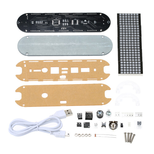 Digital LED Wecker Transparent mit Temp/Datum/Uhrzeit 2