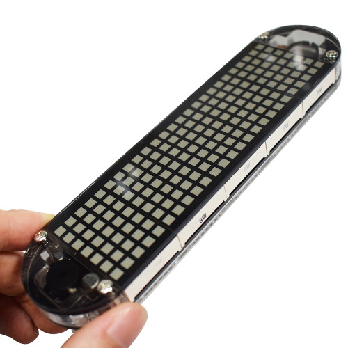 Digital LED Wecker Transparent mit Temp/Datum/Uhrzeit 1
