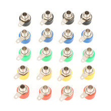 20x 4mm Lautsprecher-Banana-Steckverbinder, bunt gemischt