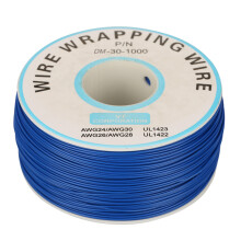 1 Rolle Kupferdraht 30AWG 0,25mm blau