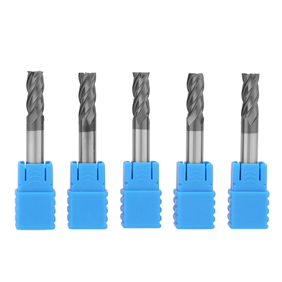 5Pcs Tungsten Carbide 4 Flute End Mill 6Mm X 50Mm 323163254029