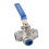 SUS304 3-Wege Kugelhahn T DN20 Innengewinde 3/4" 3