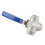 SUS304 3-Wege Kugelhahn T DN20 Innengewinde 3/4" 5