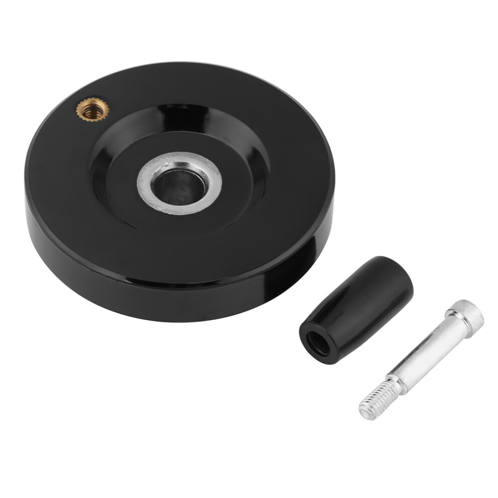 Black Lathe Milling Rear Ripple Hand Wheel 10X63mm 323163254715