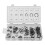 100x Sicherungsringe Circlip-Set 11-21mm, 6 Größen mit Box 1