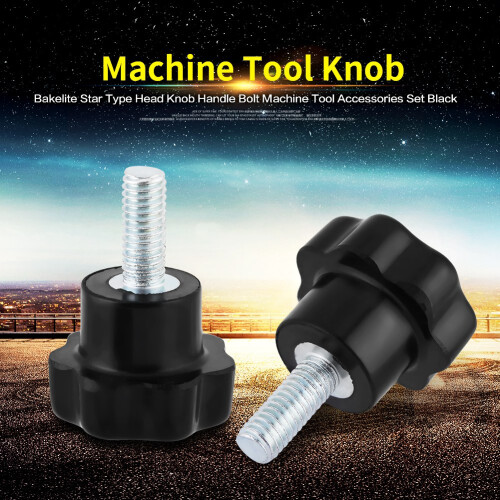 10pcs M5*16 Plastic Star Knob Bolt Tool Accessories Black 1