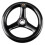 Black 3-Spoke Plastic Hand Wheel for Milling Machine 2