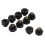 10x Universaler schwarzer Kunststoff-Rundgriff M6*25 4