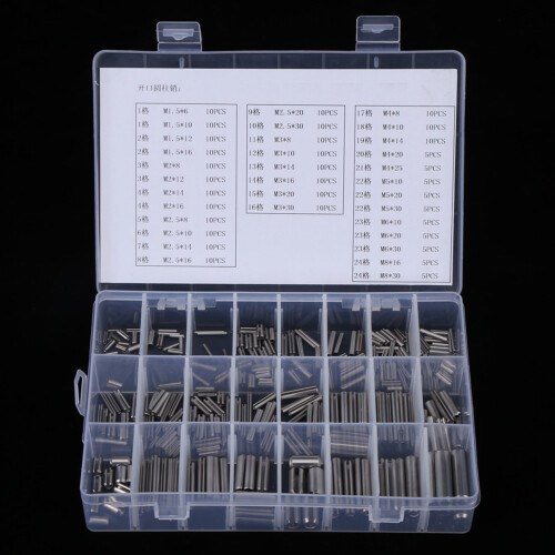 280 Stk. Edelstahl-Spannstifte M1.5-M8 in Box 2